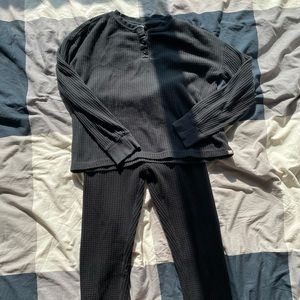 2/20$ Roots Matching Waffle Knit Lounge Set